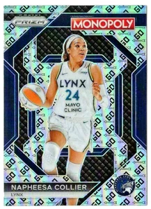 NAPHEESA COLLIER 2024 Panini WNBA Monopoly #WNBA9 Minnesota GO Space PRIZM SSP! - Imagen 1 de 2