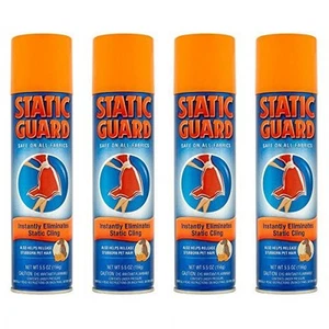 Fresh Linen Scent Static Guard Spray 5.5 oz 4 Pack Anti-static Clothing Fabric - Picture 1 of 5
