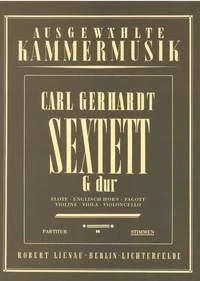 Sextett G-Dur Carl Gerhardt Score Flute, Cor Anglais, Bassoon, Violin, Viola and - Image 1 of 3