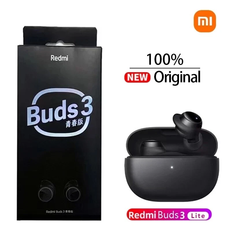 Original Xiaomi Redmi Buds 3 Lite TWS Bluetooth 5.2 Earphone Headset IP54 18 Hou - Image 1 of 4