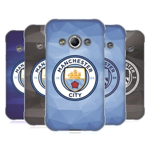 MANCHESTER CITY MAN CITY FC BADGE GEOMETRIC SOFT GEL CASE FOR SAMSUNG PHONES 4 - Picture 1 of 13