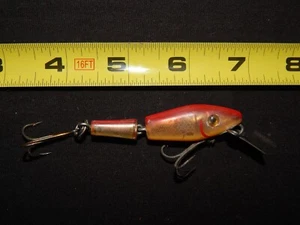 L&S 00M Sinker 2 1/2" Vintage Jointed Crankbait fishing Lure Mirr O Lure - Picture 1 of 5