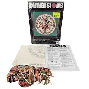Dimensions Beautiful Music Crewel Needlework Embroidery 1426 Vintage 16x16  - Picture 1 of 9