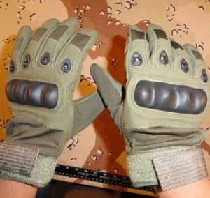 NEU OD GRÜN MILITÄRDIENSTHANDSCHUHE GROSS WASSERDICHT GENAUER GRIFF - Bild 1 von 14