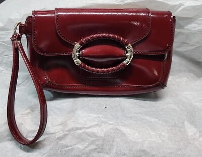 Ann Taylor Women's Red Patent Leather Clutch / Wristlet - Image 1 of 4