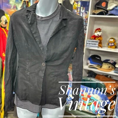 Blazer de lino Gianfranco Ferre hecho en Italia talla 6 A11 Foto 1 de 4