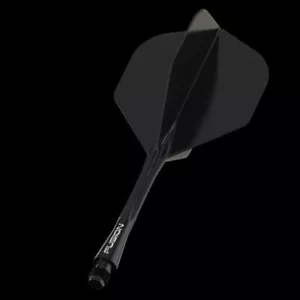 Winmau Fusion NO2 Negro medio integrado dardos vuelos y tallos 34 mm - Imagen 1 de 5