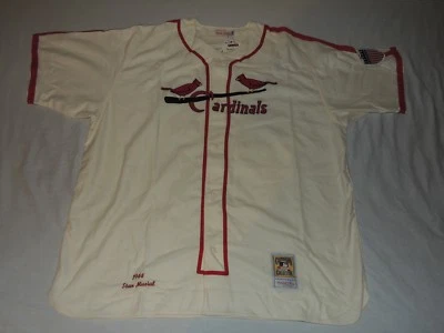 NWT AUTHENTIC MITCHELL AND NESS STAN MUSIAL 1944 ST. LOUIS CARDINALS JERSEY 64 - Image 1 of 4