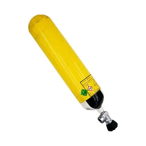 Stahlflasche 4 Liter komplett, gebraucht TÜV neu mit Ventil - Picture 1 of 3