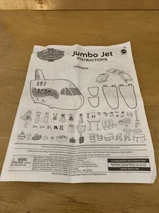 Mattel Polly Pocket Jumbo Jet Spielset nur Anleitung - Bild 1 von 2