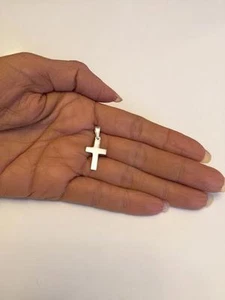 Colgante cruz cuadrada de plata de ley .925 J 49 - Imagen 1 de 6