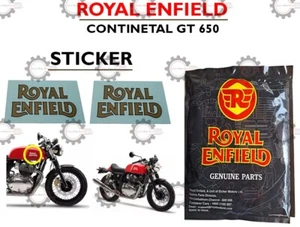 Royal Enfield motorcycle tank decal stickers PAIR For Gt Continental 650 - Picture 1 of 4