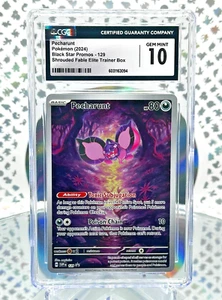 CGC 10 Pecharunt 129 Shrouded Fable Black Star Promo Carta Pokemon Full Art - Foto 1 di 1