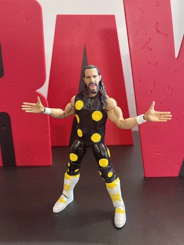 WWE Mattel Custom Seth Rollins 2022 Hell In A Cell Gear/Attire Cover