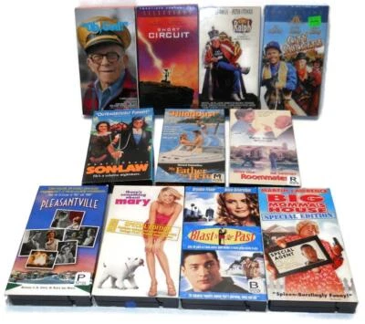 Lot (11) Comedy VHS Tapes: Pleasantville Circuit Ralph Slickers Roommates Blast - Image 1 of 4