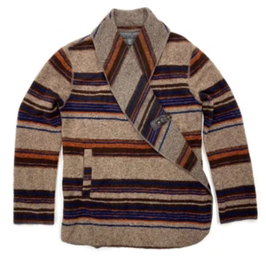 Fenn Wright Manson Damen M Pullover Shrug Braun Wollmischung Streifen Langarm - Bild 1 von 12