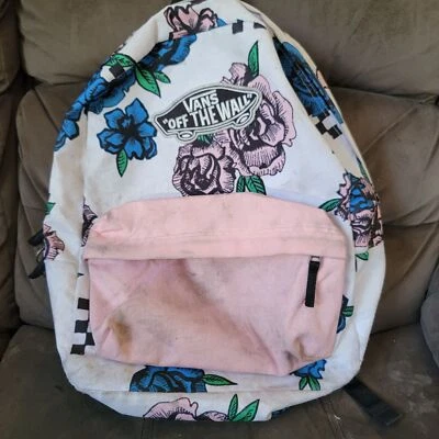 Vans Realm рюкзак розы белый розовый унисекс рюкзак школьный коллаж - Изображение 1 из 4