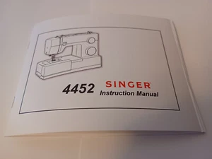 Singer 4452 Instruction Manual (New High Quality Reproduction) - Picture 1 of 14