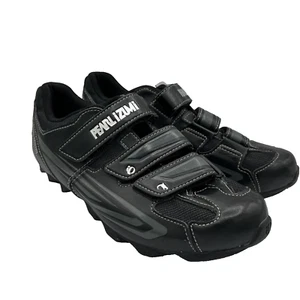 Pearl Izumi Men's All Road II Cycling Shoes Sz 8.5 US 42 EUR Black EUC Shimano - Picture 1 of 12