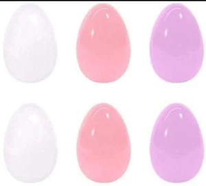 Spritz Easter Plastic Fillable Eggs Pastel Colors White, Pink, Purple 6ct Age 3+ - Picture 1 of 2
