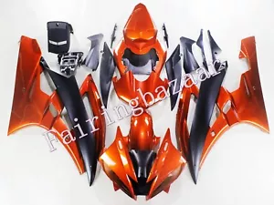 Fit for 2006 2007 YZF R6 Burnt Orange Black ABS Injection Bodywork Fairing Kit - Picture 1 of 8