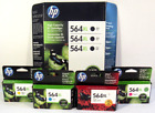 Lot 7 HP 564XL Black Photo Color ink cartridges Genuine Sealed exp 17 22 23