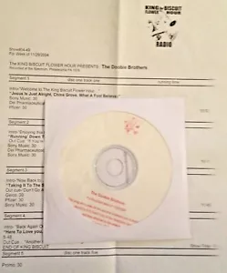 RADIO SHOW: 11/29/04 KING BISCUIT FLOWER HOUR DOOBIE BROTHERS LIVE w/9 HITS - Picture 1 of 2