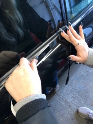 KIT LINEA CINGHIA KILL ALL CHROME BLACK OUT TUTTI I MODELLI MINI BITZ - R56 F56 R55 F55  - Immagine 1 di 4