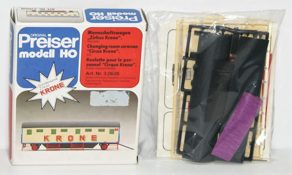 Preiser H0 3.0608 Mannschaftswagen "Zirkus Krone" - TOP + OVP - Bild 1 von 1