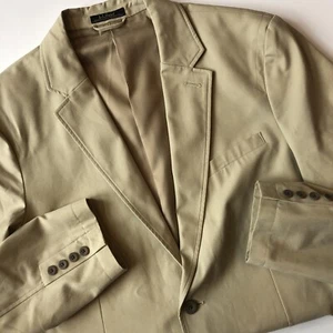 LL Bean Men’s 48-Tall Jacket Khaki Safari Field Hunting Chore Blazer 290300 - Picture 1 of 14