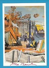 Neo Rauch - deutscher Maler - original signierte Kunstpostkarte