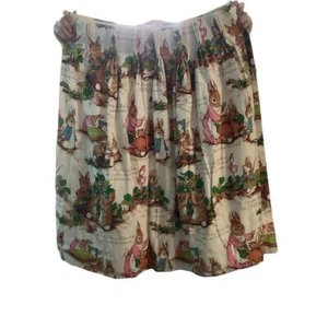 Vintage Peter Rabbit Pleated Lined Curtain Panels X2 54" Wide X 42" Long Rare - Picture 1 of 7
