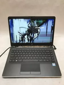 HP 14-cd0052od 14" 8th Gen i3 Intel 2GB RAM NO SSD/OS Cracked For Parts - - - DW - Picture 1 of 7
