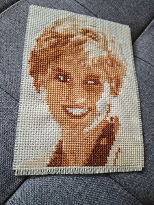 Celebrity Portrait Princess Diana Completed Cross-Stitching - Picture 1 of 1