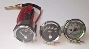 DAVID BROWN Traktor Manometer Set Temperatur, Öldruck, Amperemeter mechanisch - Bild 1 von 3