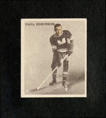 1933 WORLD WIDE ICE KINGS #5 EARL ROBINSON CREASED MONTREAL MAROONS BILINGUAL - Image 1 of 2