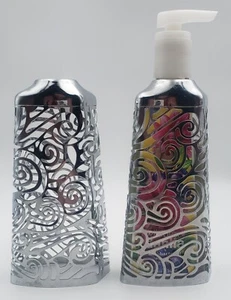 LOT OF 2~DECORATIVE BATH & BODY WORKS ANTIBACTIAL SOAP SLEEVE~SWIRL~holder cover - Picture 1 of 10