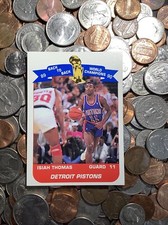 1990-91 Unocal Isiah Thomas Detroit Pistons 89-90 Back to Back World Champions