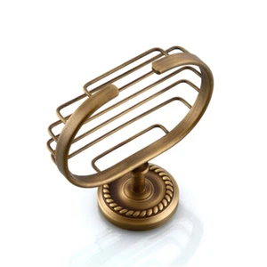 Soap Holder Rack Vintage Design Solid Brass Wall Mounted for Bathroom - Picture 1 of 12