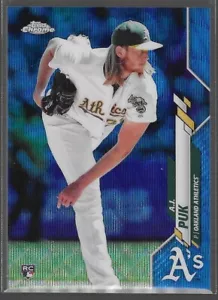 2020 Topps Chrome Blue Wave Refractor /75 AJ Puk #116 Rookie RC - Picture 1 of 2