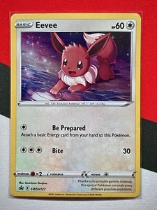Eevee Black Star Promo Holo Evolving Skies SWSH127 Pack Carta Pokémon Fresca - Foto 1 di 2