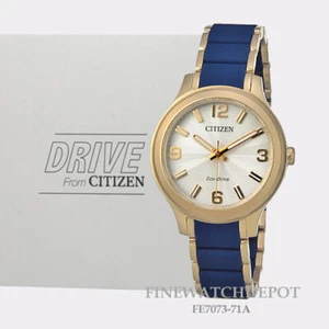 Authentic Citizen Eco-Drive Women's "Drive" Rose Gold Tone Watch FE7073-71A - Picture 1 of 1