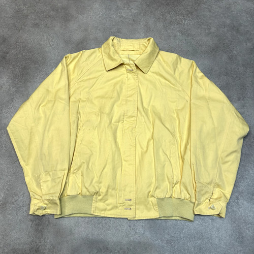Burberry Harrington Giacca Uomo XL Nova Check Cappotto Bomber Full Zip Giallo