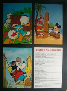 1985 Italy 3 x Disney Blonde Graphics postcards ed. - Picture 1 of 2
