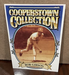 BOB GIBSON 1995 KENNER STARTING LINEUP CARD COOPERSTOWN COLLECTION - CARDINALS