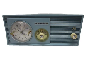 Light Blue Motorola 5 Tube Radio w/ Clock~Model 5C14CW as pictured. - Picture 1 of 10