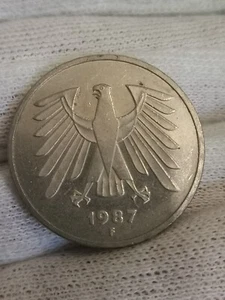 5 DEUTSCHE MARK RFA 1987 F STUTTGART ALLEMAGNE / GERMANY - Picture 1 of 2