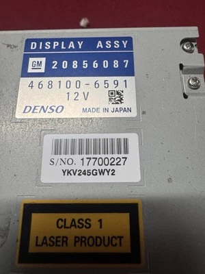 c6 corvette navigation radio  2011 ,2013 part number 20856087 — 第 1/4 张图片