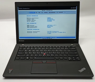 Lenovo ThinkPad T450 i5-5300u@2,30 GHz 8 GB de RAM sin HDD/OS sin batería EXT GE224* Foto 1 de 4