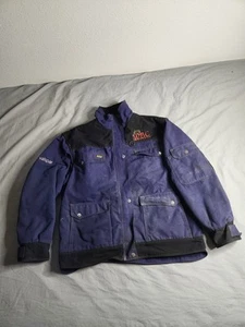 Blaklader Workwear Canvas Quilted Lined Jacket Mens Size 2XL Blue Black Full Zip - Picture 1 of 10